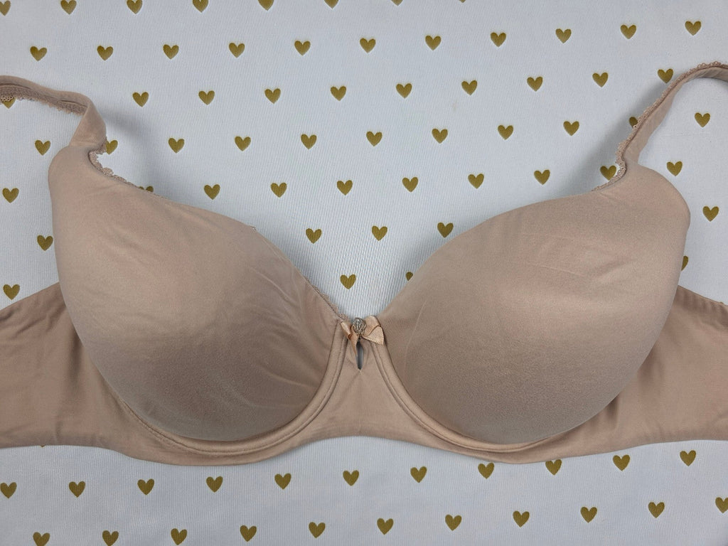 Victorias Secret Beige Lined Demi Soft Bra 34DDD