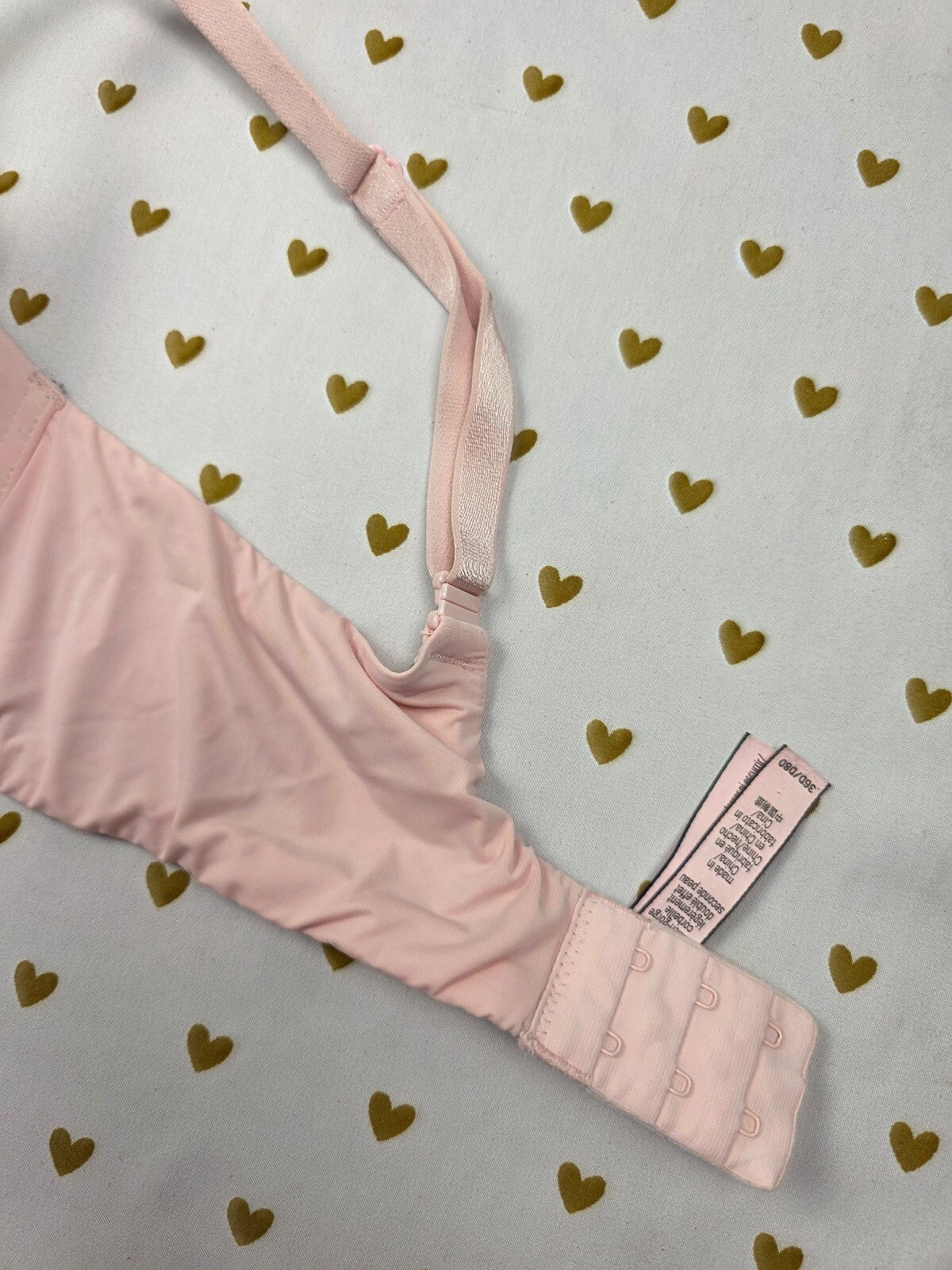 Victorias Secret Pink Blush T Shirt Lightly Lined Demi Balconette Bra 36D