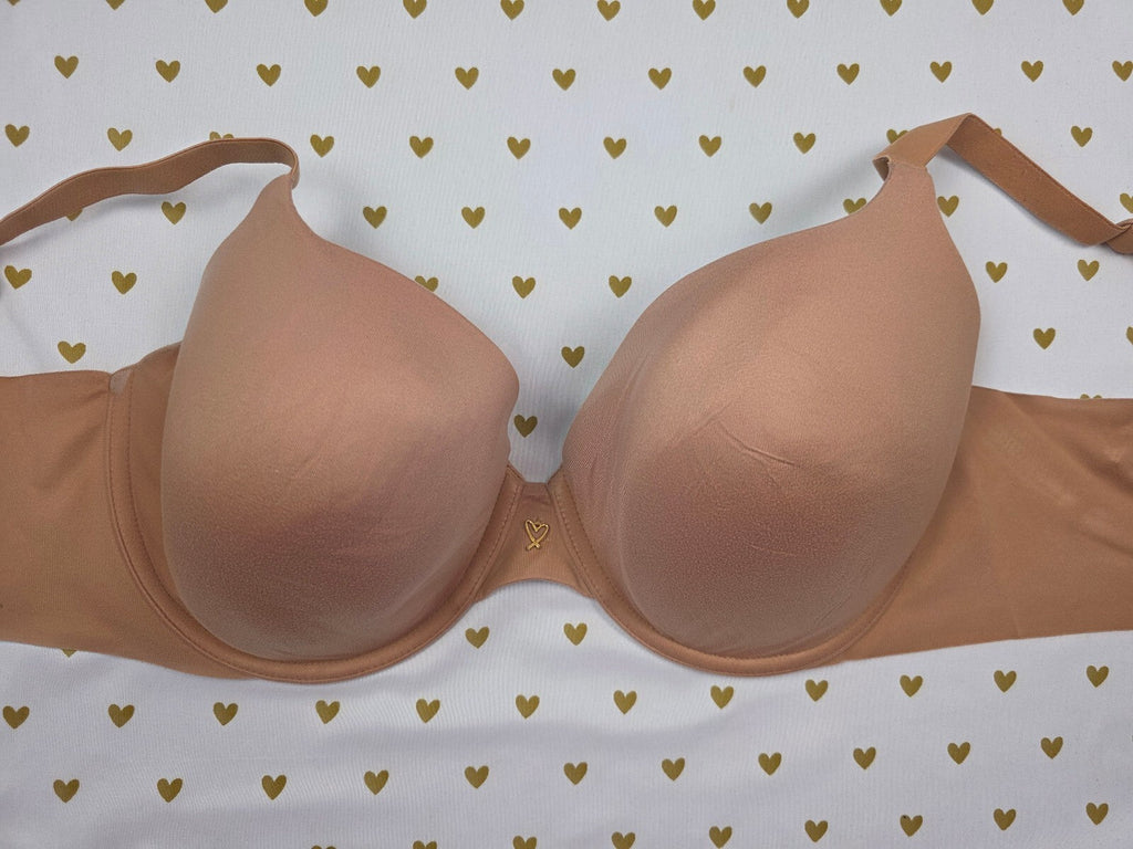 Victorias Secret Brown 38DD Lined Demi Balconette bra