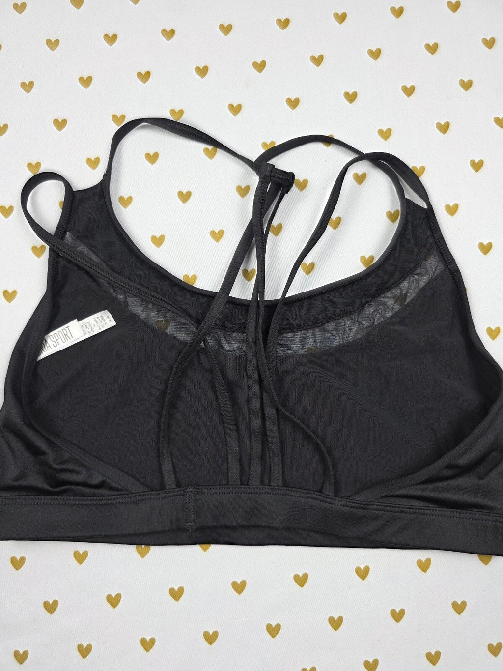 Victorias Secret Black Caged Strappy Large Bralette Bra Top Tank