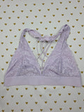 Victorias Secret Pink  Purple Strappy Lace MEDIUM Bralette Bra Top Tank