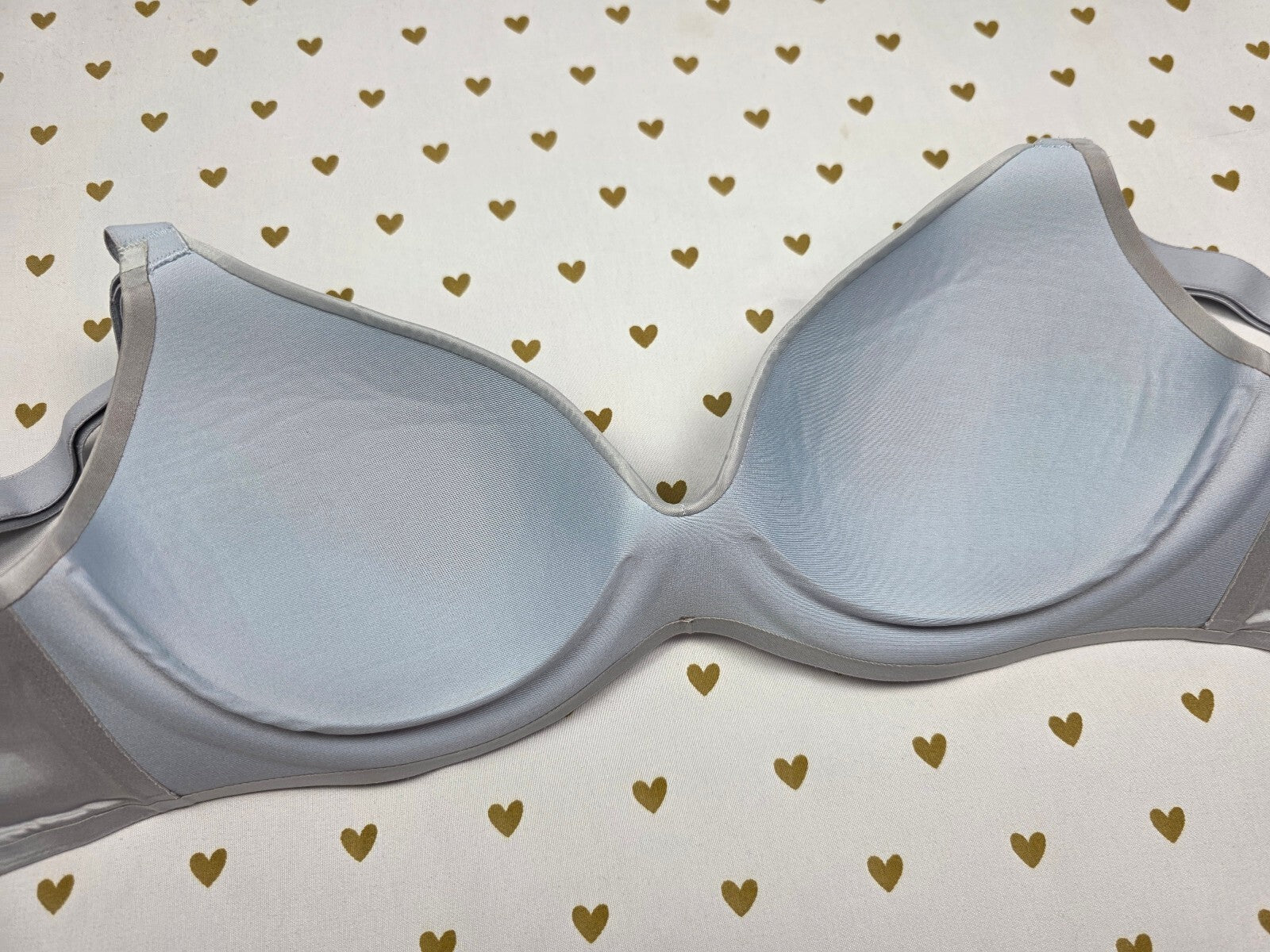 Victorias Secret Blue Wireless No wire Perfect Shape Bra 34B