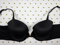 Victorias Secret Black lined demi balconette bra 34DD