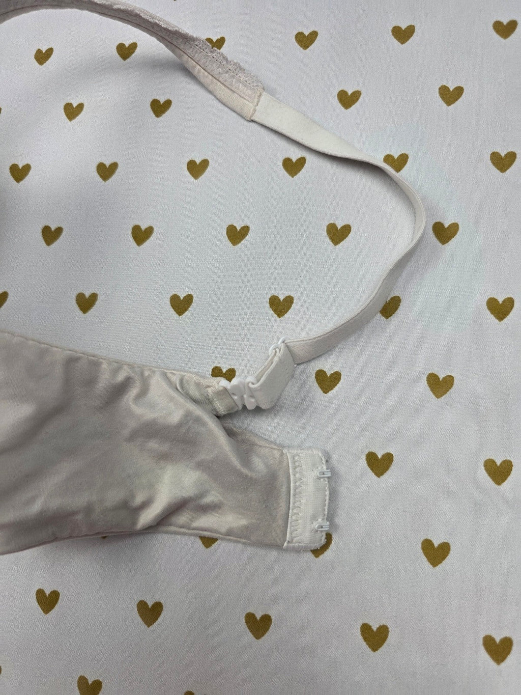 Victorias Secret White Lined Demi Balconette Bra 34D
