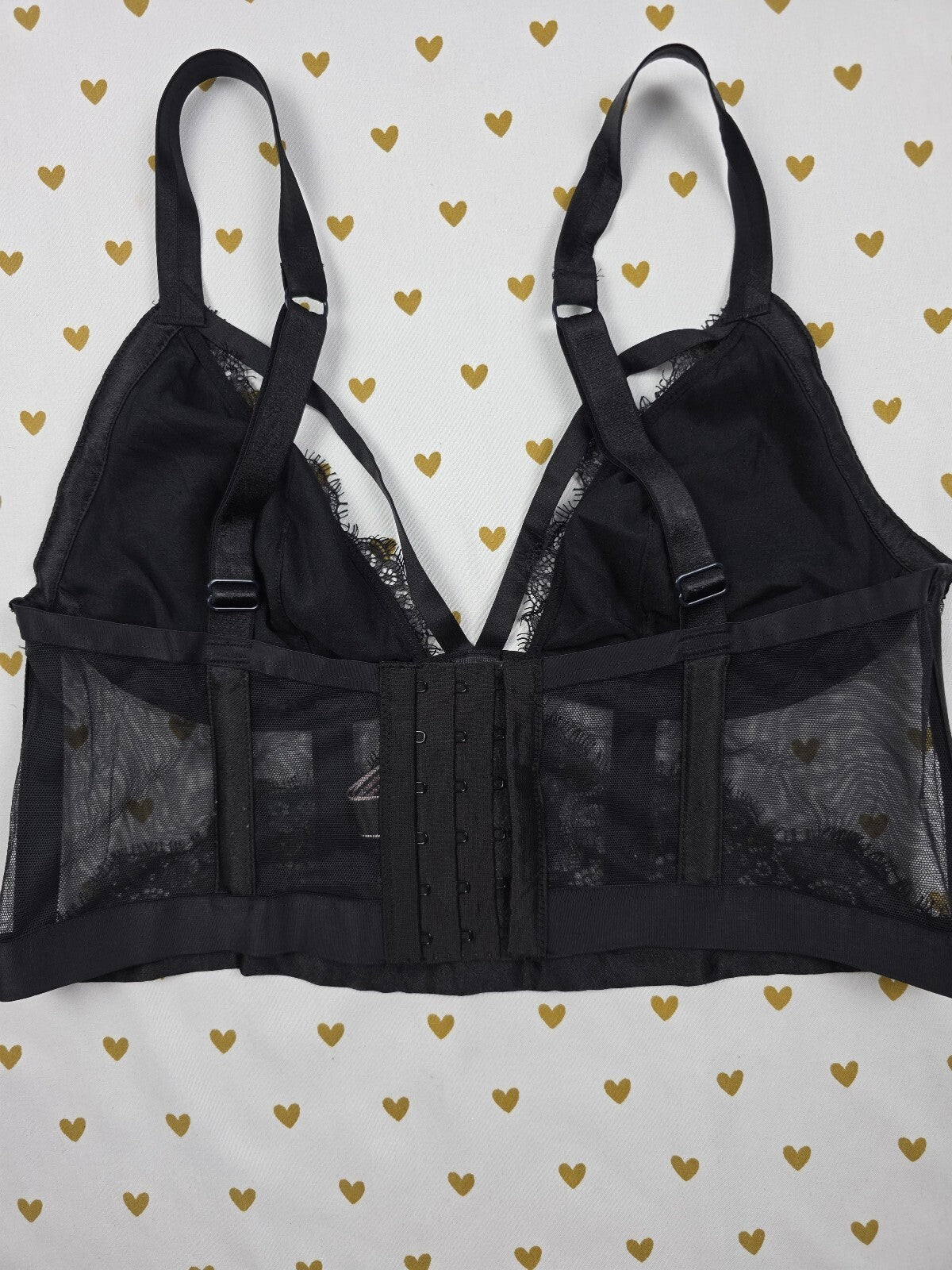 Victorias Secret Black Very Sexy Medium Sheer Bralette Bra Top Tank