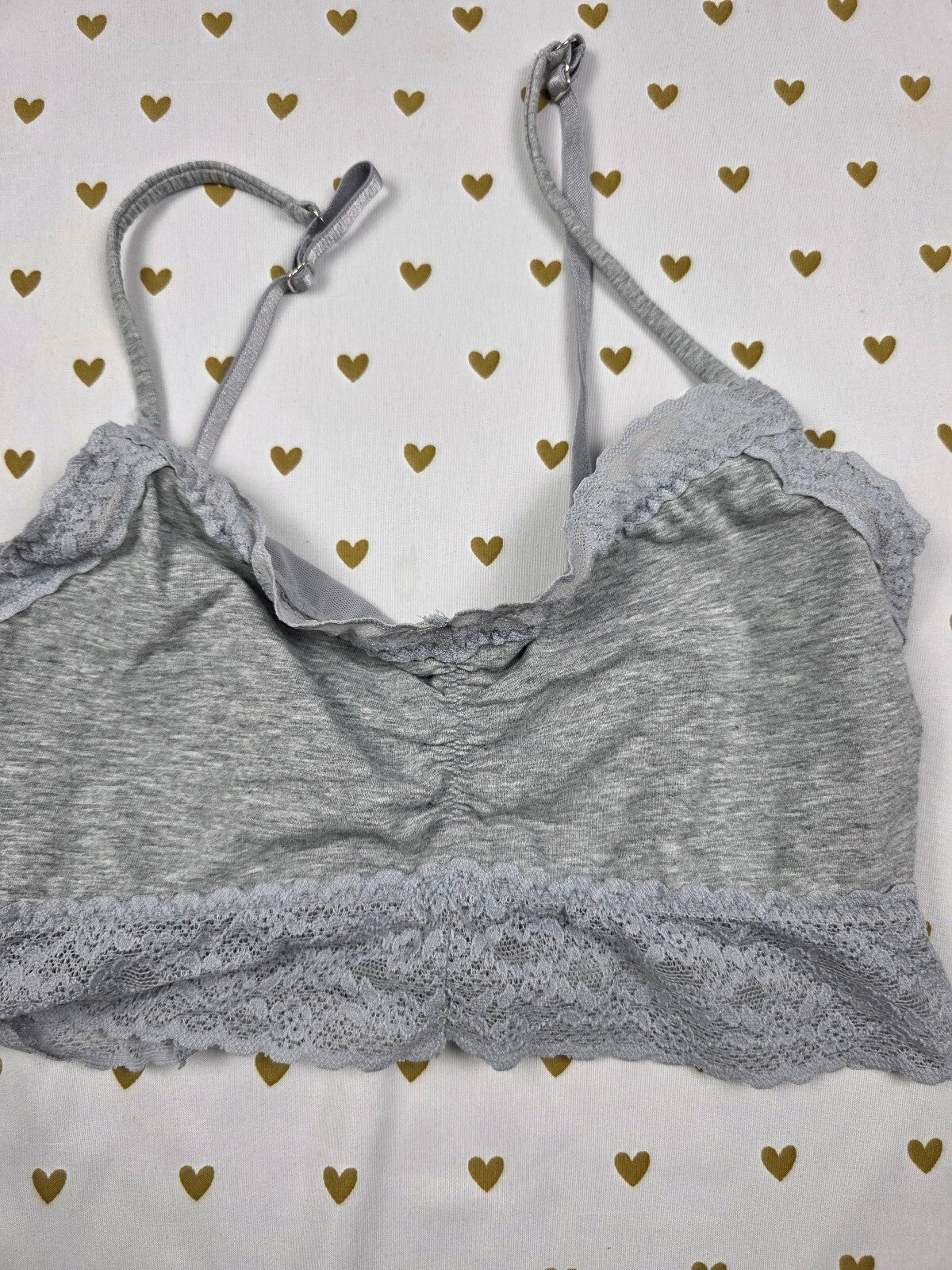 Victorias Secret Stretchy Bow Open Back CUTE SMALL Bralette Bra Top Tank