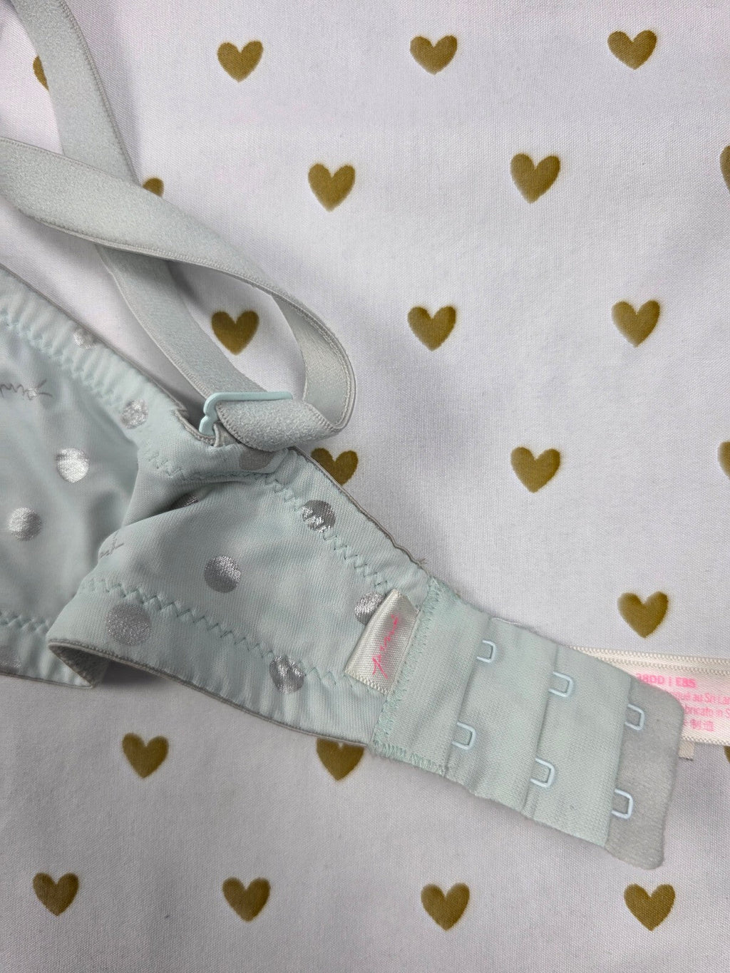 Victorias Secret PINK Polka Dot 38DD Wear Everywhere Push Up Bra