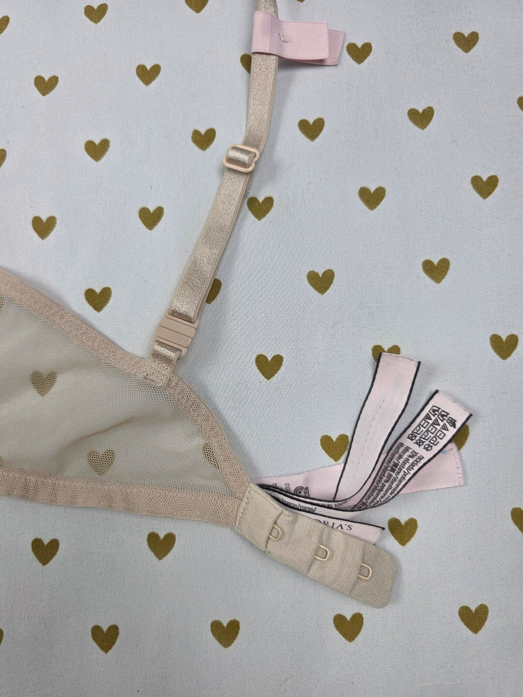 Victorias Secret Wireless No wire beige Padded Bra lace 36B