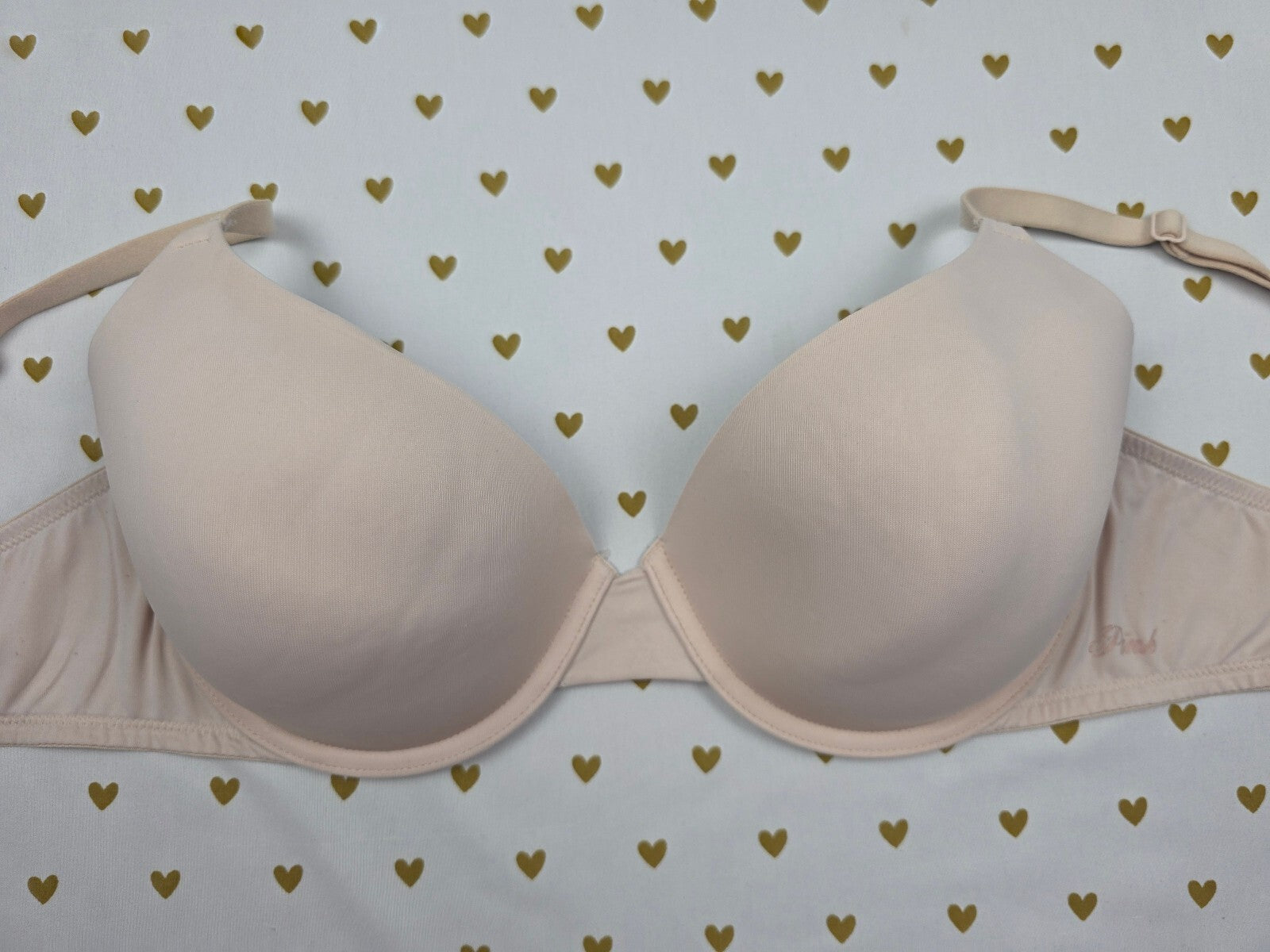 Victorias Secret Beige PINK Wear Everywhere T Shirt Bra 36D