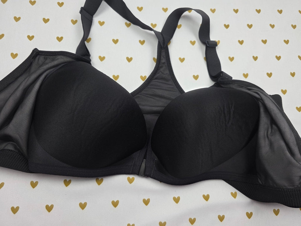 Victorias Secret VSX Logo Supportive Sports Bra Front Close Exercise 34D
