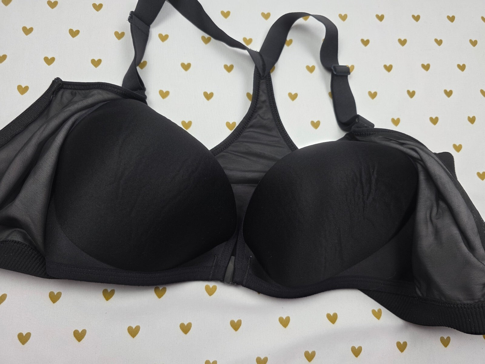 Victorias Secret VSX Logo Supportive Sports Bra Front Close Exercise 34D