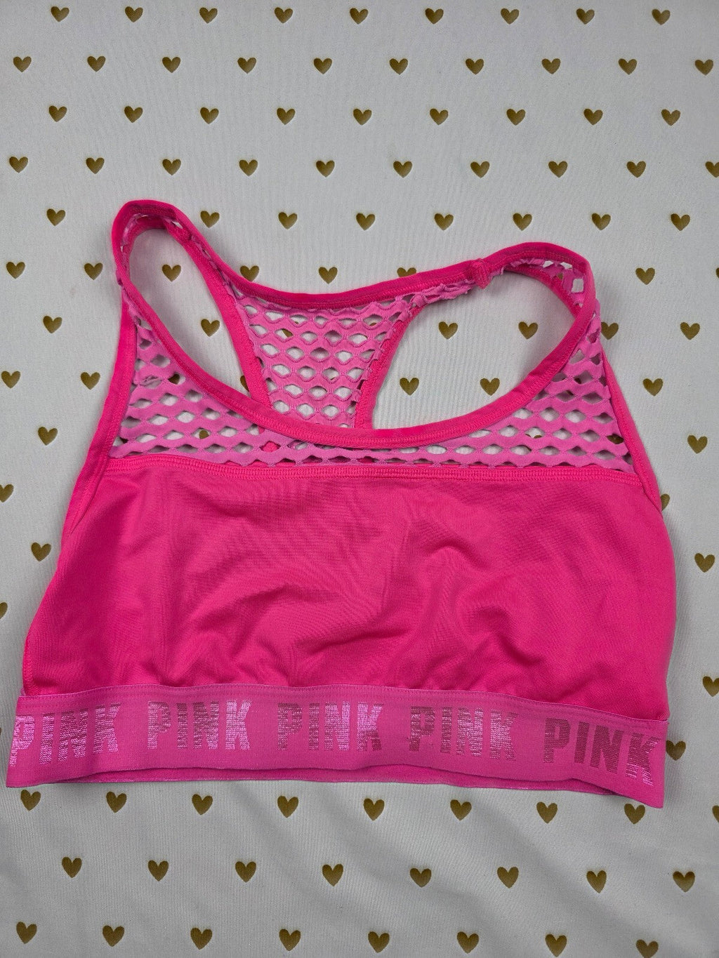 Victorias Secret Pink medium mesh Sports Bra Bralette Bra Top Tank