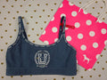 Victorias Secret Pink Vintage UNIVERSITY Tank Top cami SMALL TEAM Sports Bra