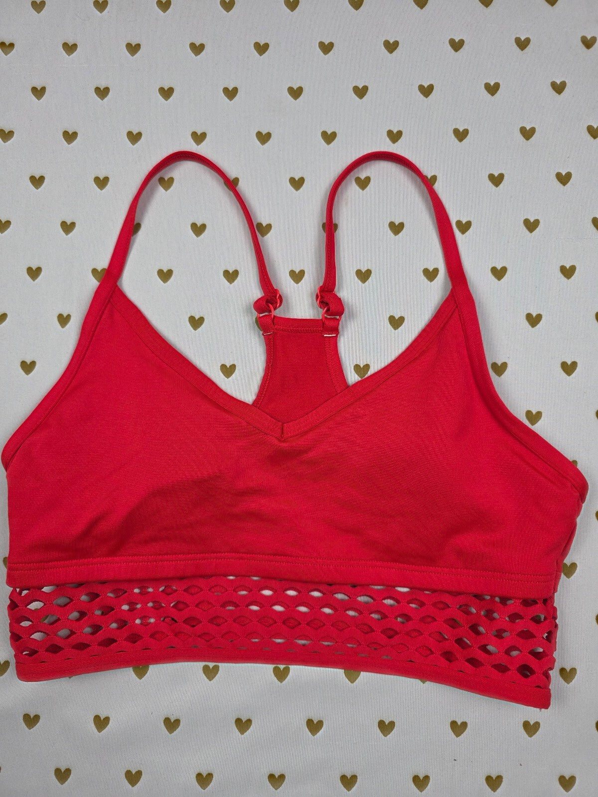 Victorias Secret Pink Red Ultimate Small Sports Bra Bralette Bra Top Tank