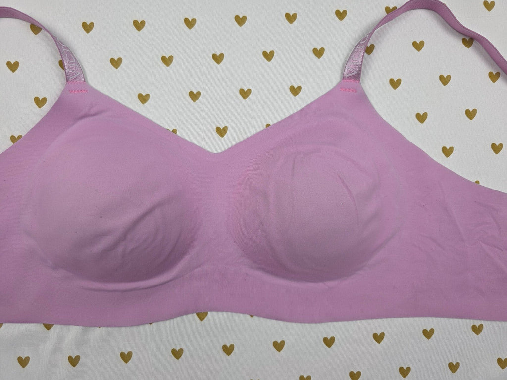 Victorias Secret Stretchy Pink Large Lightly Lined Bralette Bra Top Tank