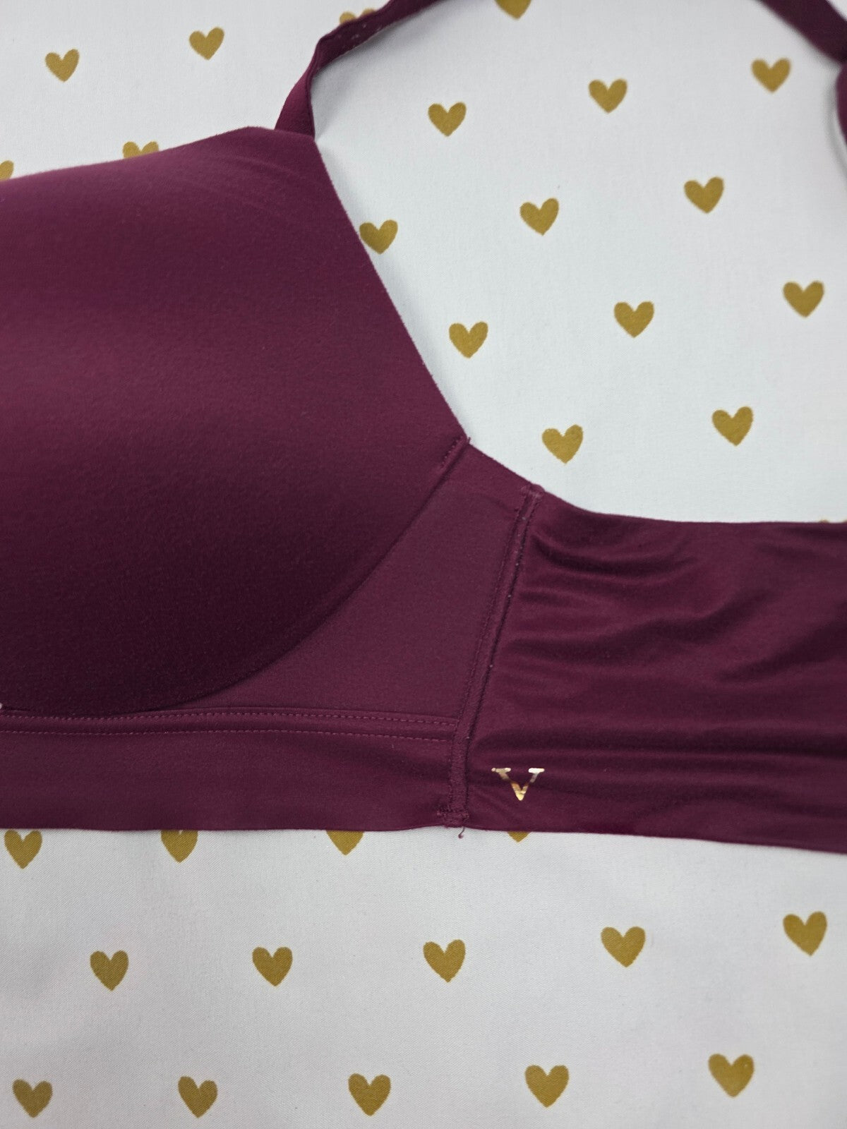 Victorias Secret INCREDIBLE Padded Wireless No Wire Bra Maroon 36C