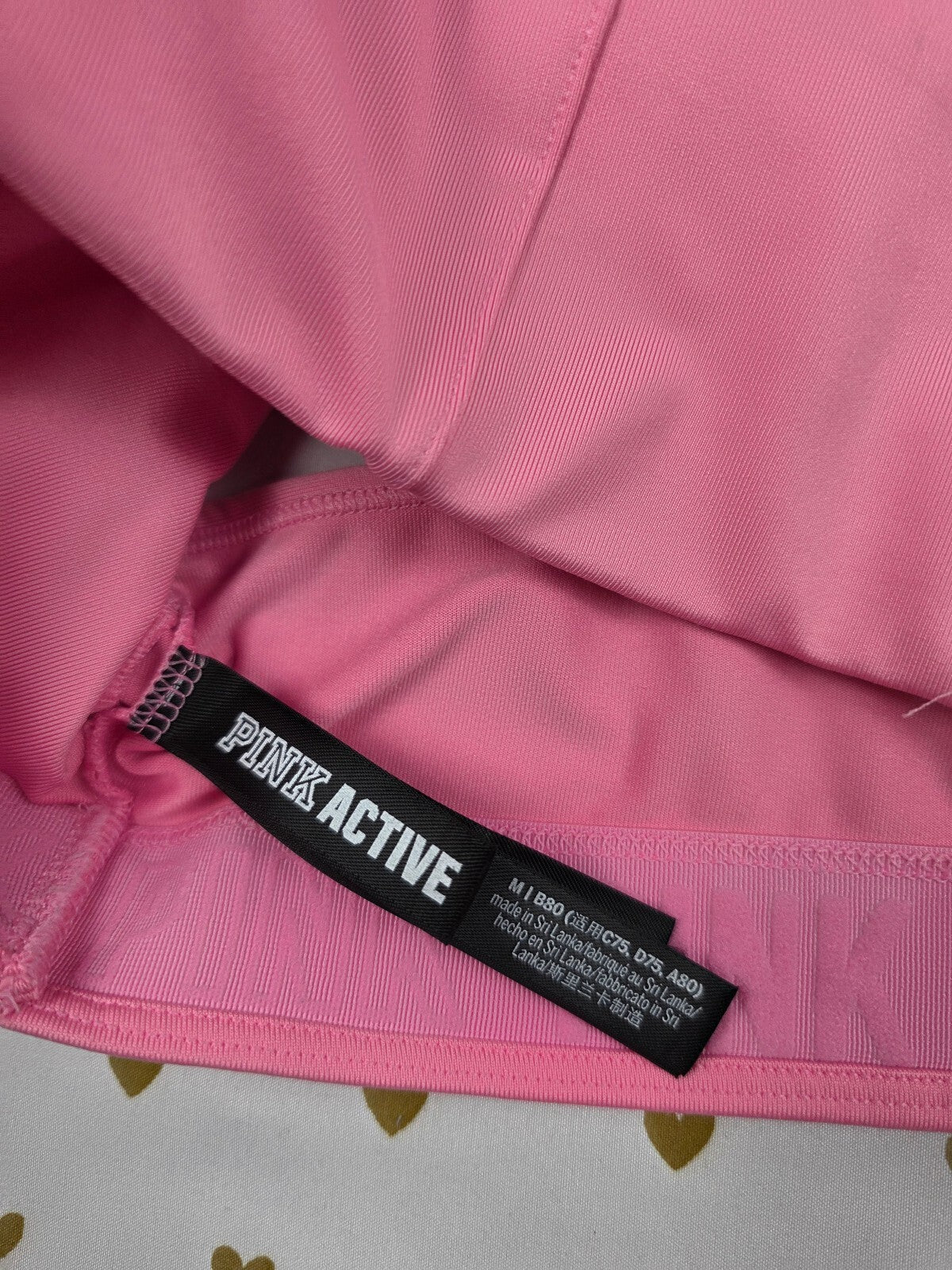 Victorias Secret Pink Active Sports Bralette MEDIUM Bra Top Tank