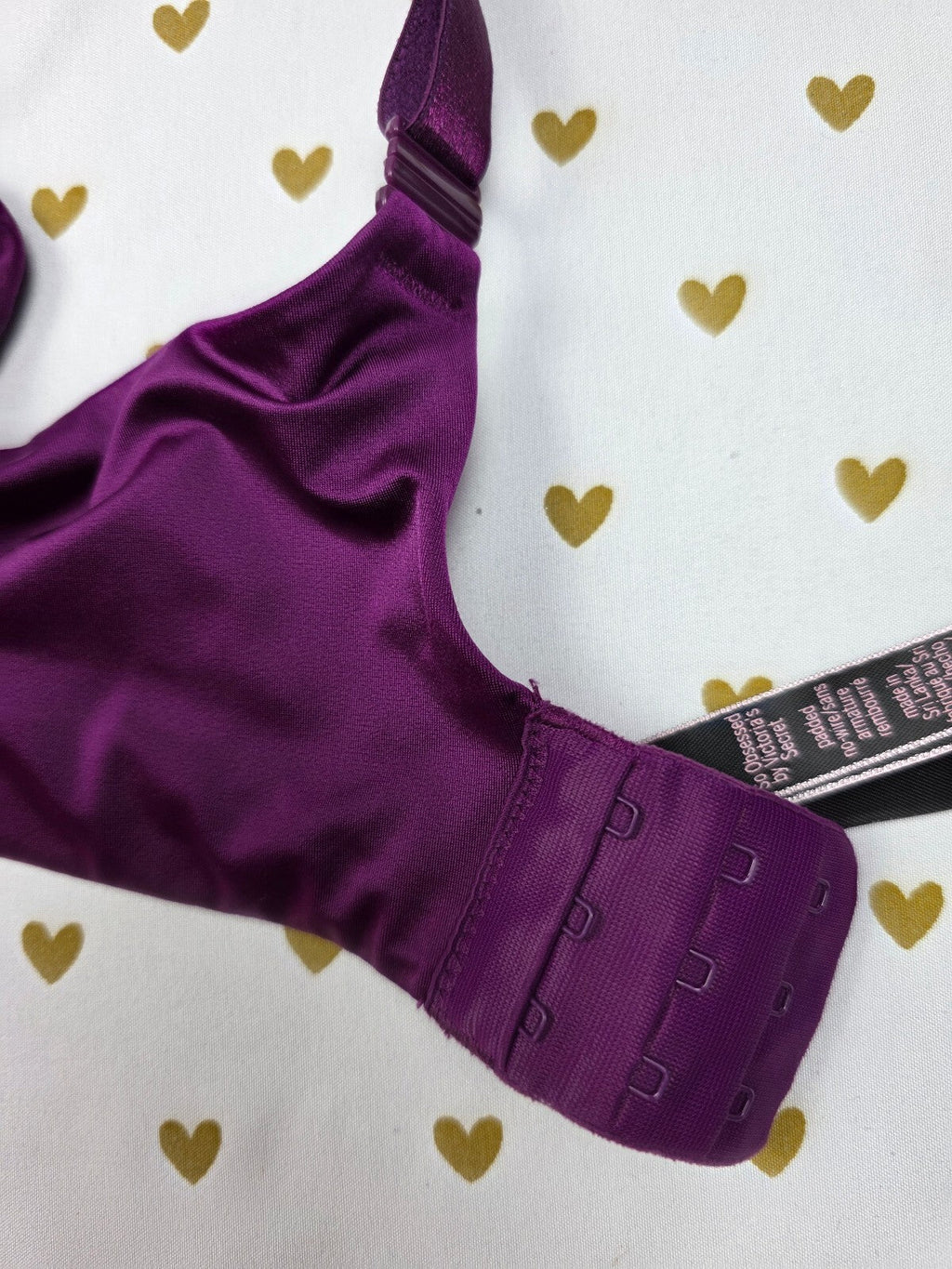 Victorias Secret Purple SO OBSESSED Padded WIreless No Wire bra 38D