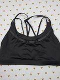 Victorias Secret Black Caged Strappy Large Bralette Bra Top Tank