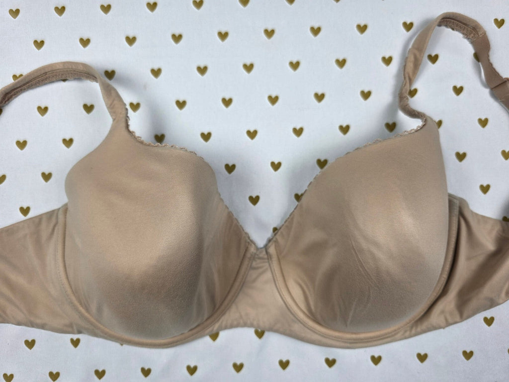 Victorias Secret Beige  Lined Demi Balconette Bra 36DDD
