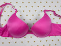 Victorias Secret SO OBSESSED Pink Push UP Satin Bra 32D