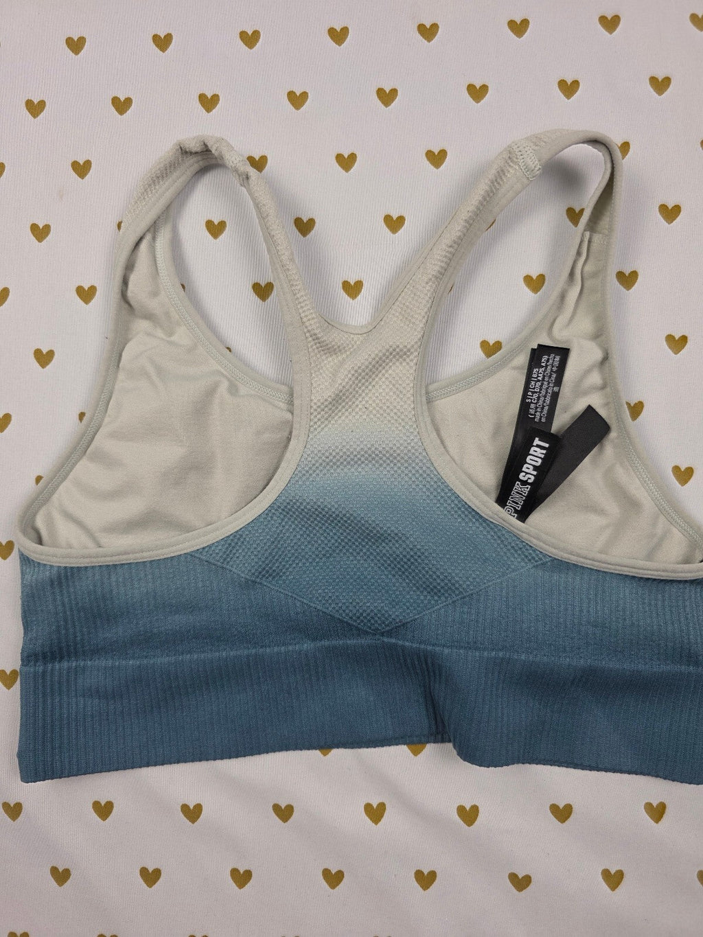 Victorias Secret Pink Gradient Sports Bra Active SMALL Bralette Bra Top Tank