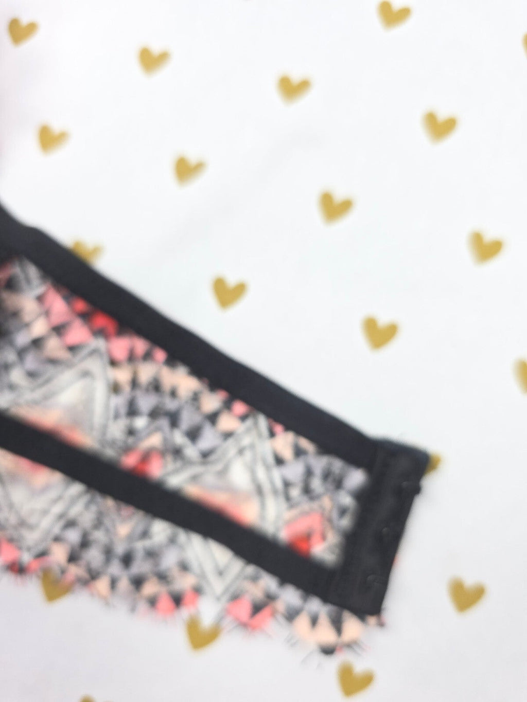 Victorias Secret Pink geometric Halter Bralette lace XS  Bralette Bra Top Tank