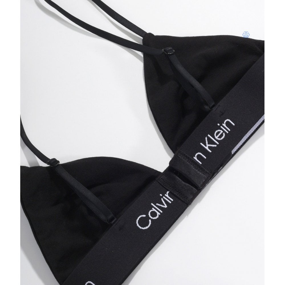 CK 1996 Unlined Triangle Bra, Black
