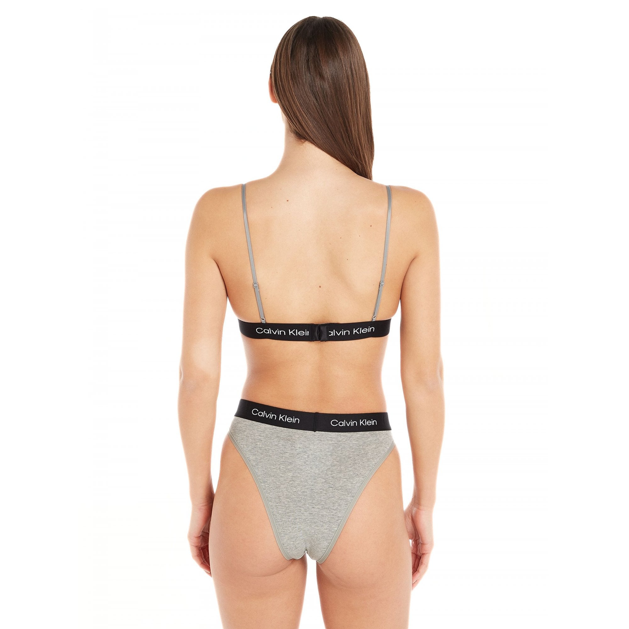 CK 1996 Unlined Triangle Bra, Grey Heather