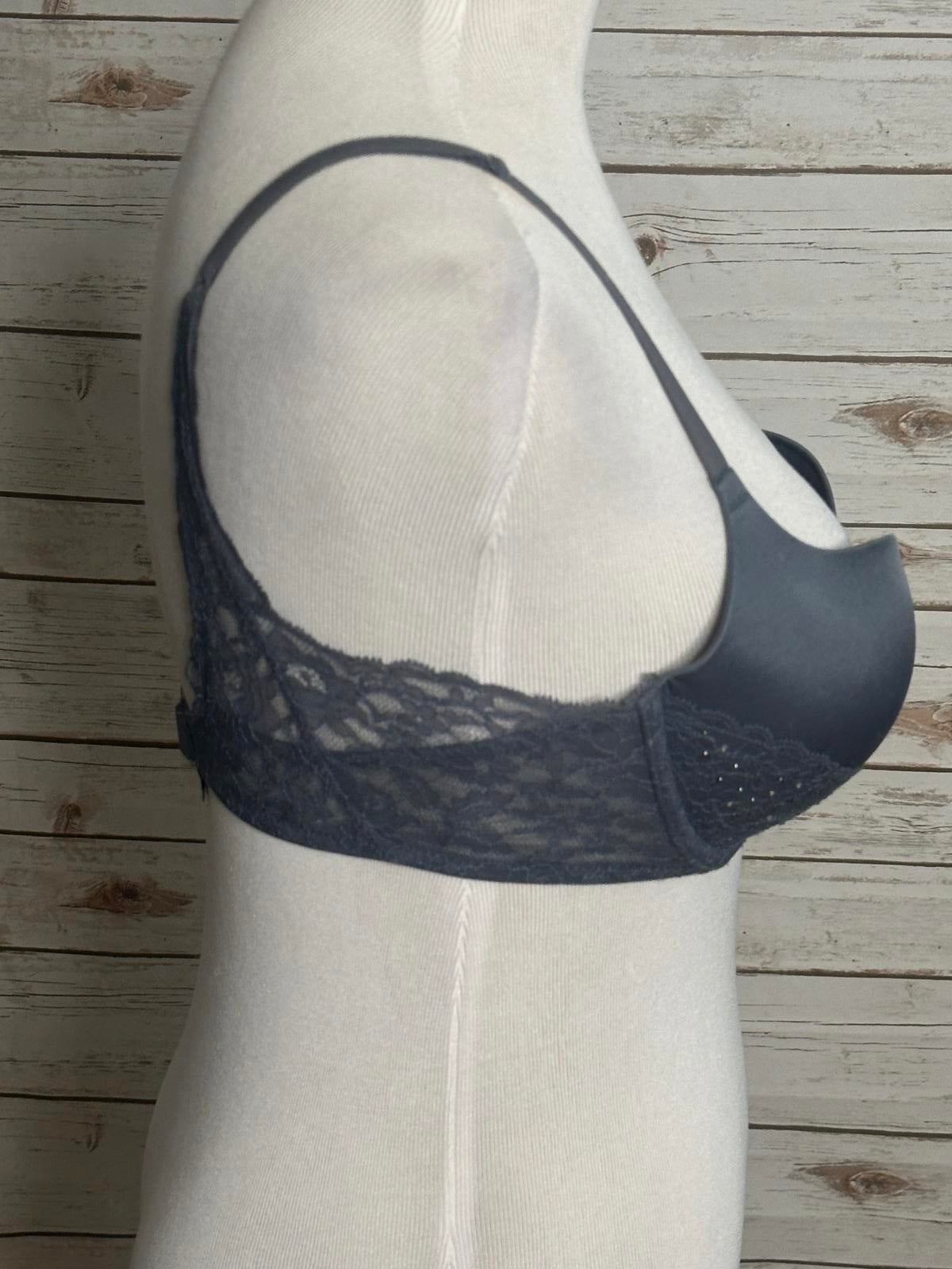 Victoria's Secret Very Sexy silver padded demi bra Size 34C