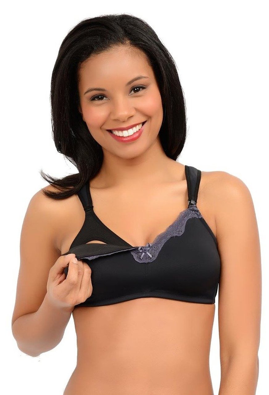 QT Intimates Fleece Lined Wireless Nursing Bra 4314