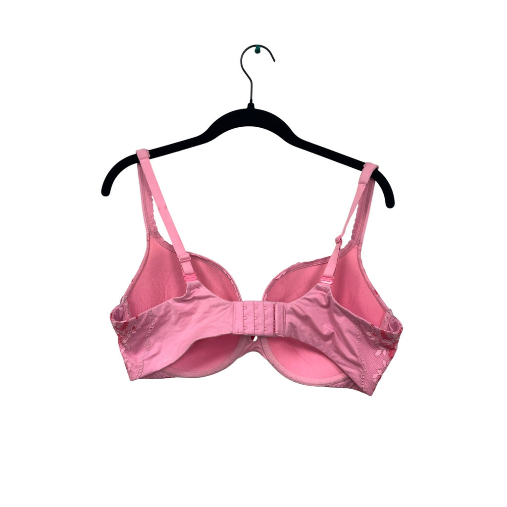 Victorias Secret Pink Floral Lace Bra 36DD #6265