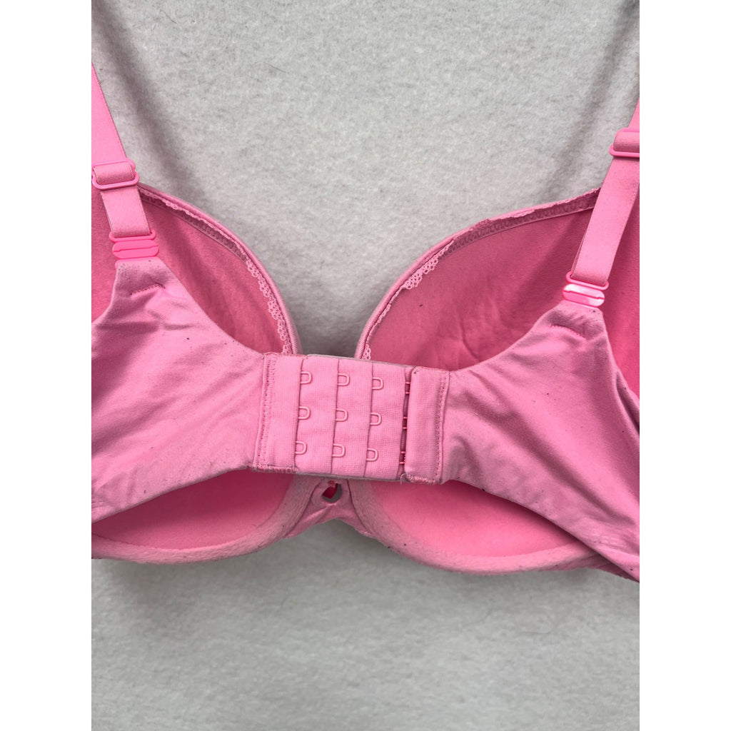 Victorias Secret Pink Floral Lace Bra 36DD #6265