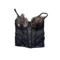 Victorias Secret Lace Bustier Corset Top 36D Black Mesh & Lace #291B