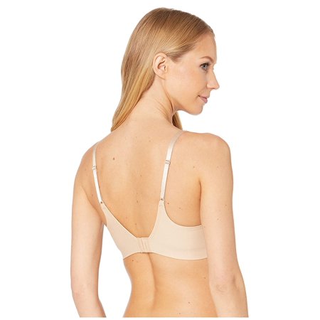 Calvin Klein Invisibles Wirefree Mesh Unlined Triangle Bralette QF5380 beige