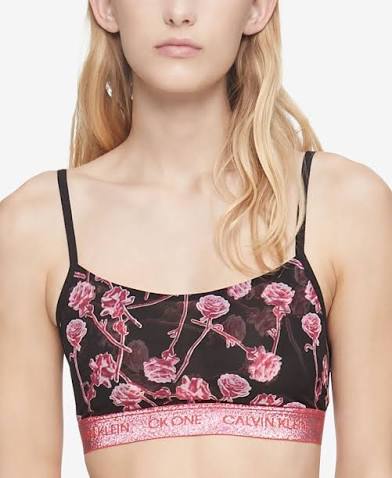 Calvin Klein CK Ones Unlined Rose Bra, QF6680
