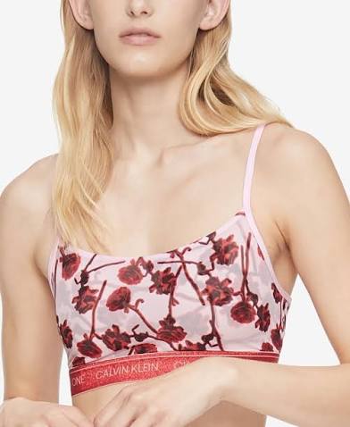 Calvin Klein CK Ones Unlined Rose Bra, QF6680