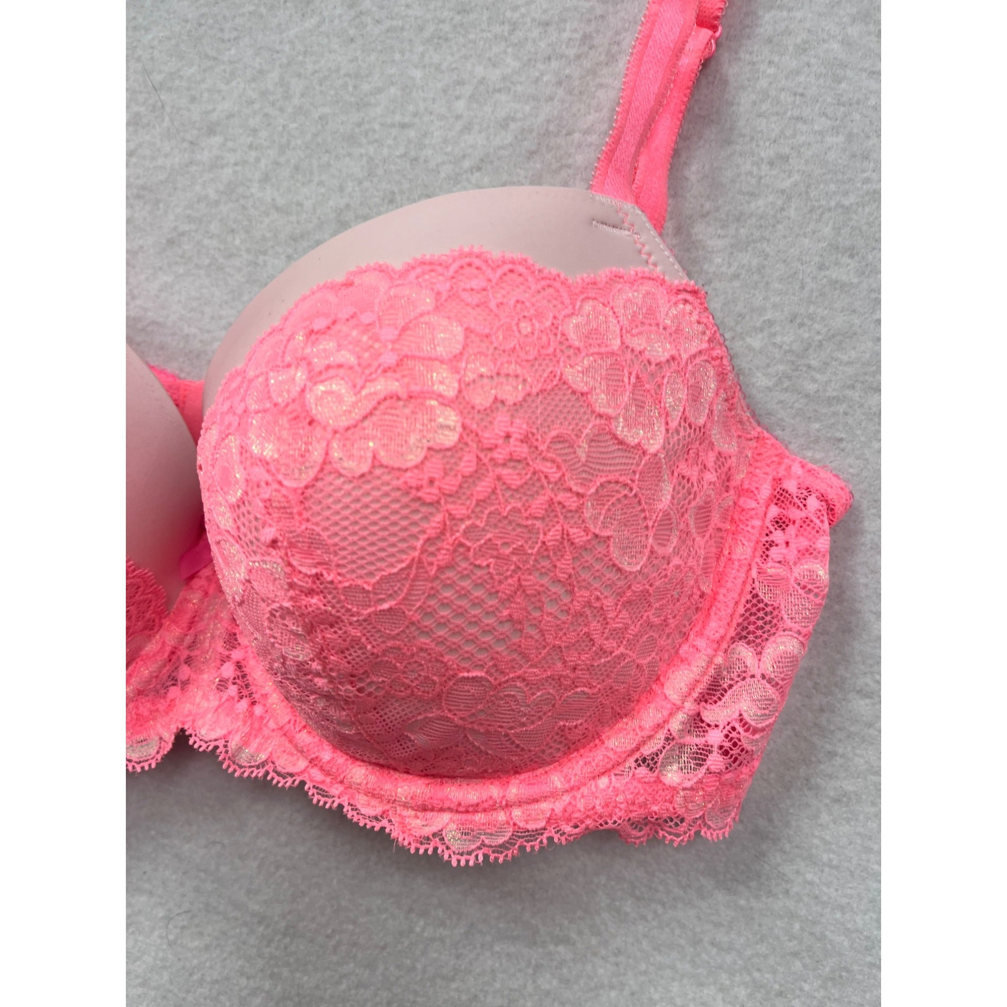 Victorias Secret Pink Dream Angels Push-Up Bra 34DD #6271