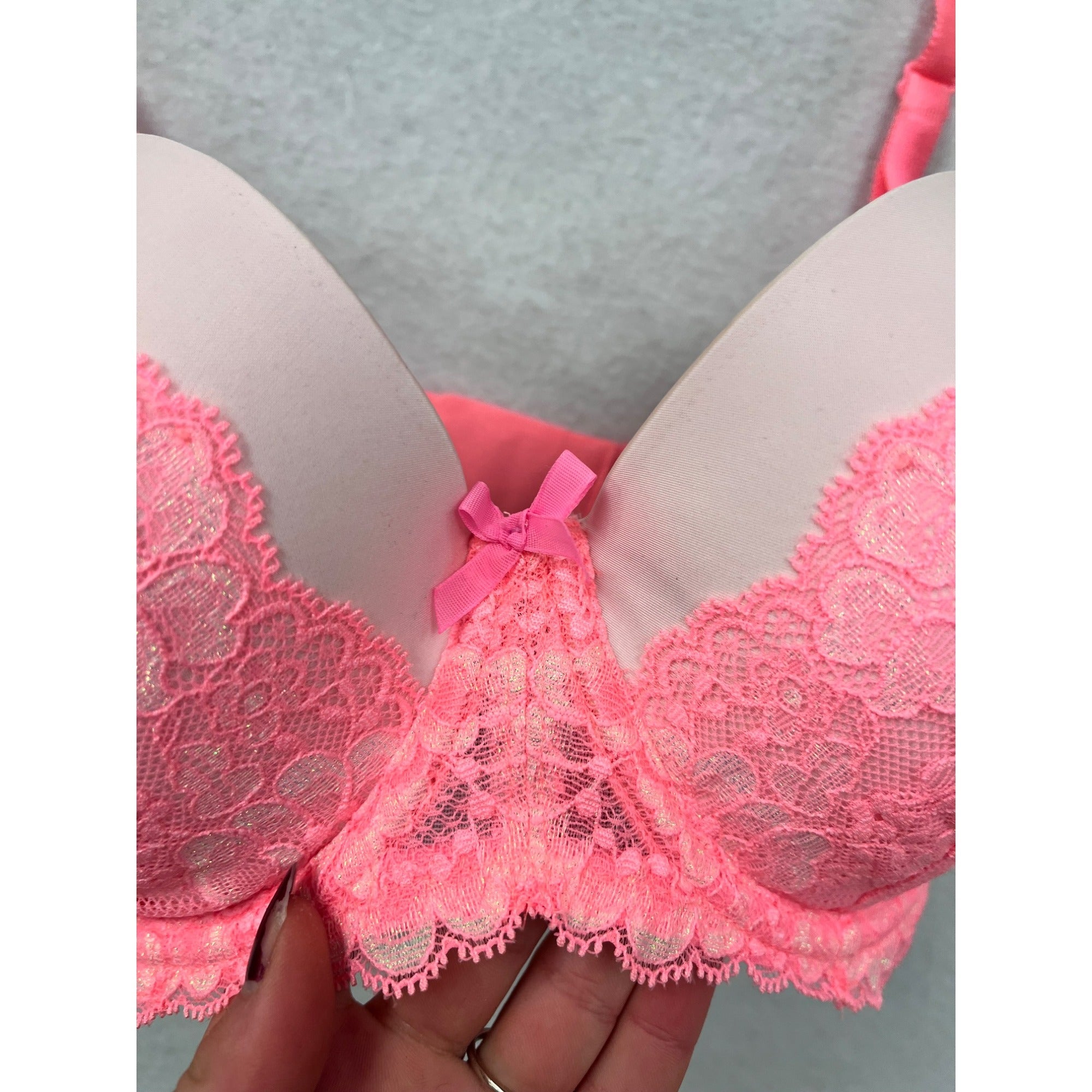 Victorias Secret Pink Dream Angels Push-Up Bra 34DD #6271
